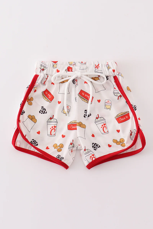 Deadline Feb 1 fries heart kids girls summer shorts