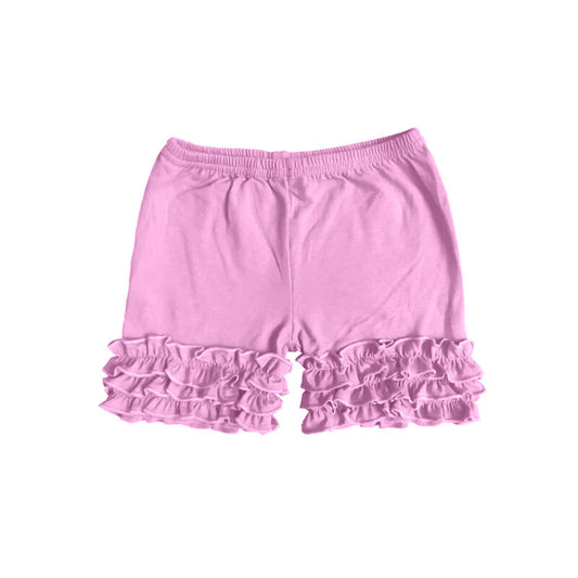 Deadline Feb 4 pink cotton kids girls icing ruffle shorts