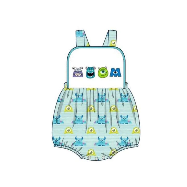 Deadline  Feb 18 straps monster baby kids romper