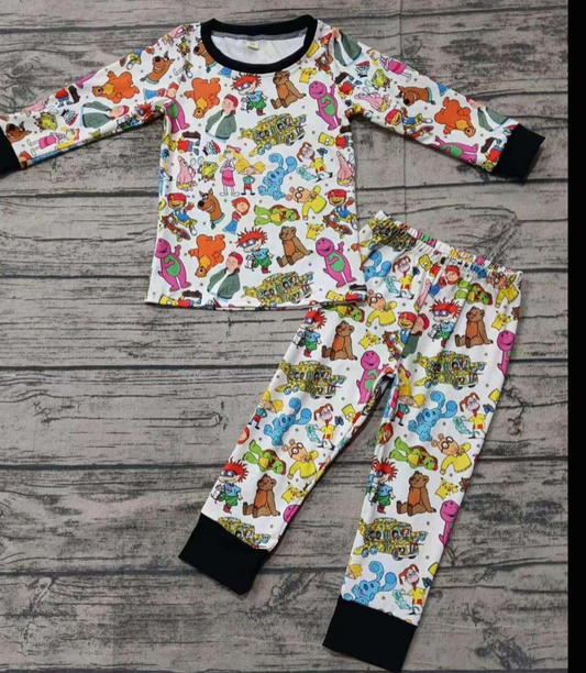 Deadline Feb 18 long sleeves cartoon kids pajamas