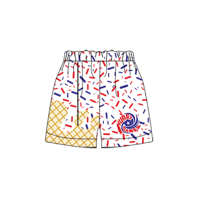 Deadline Feb 27 red blue sprinkle kids boys team shorts