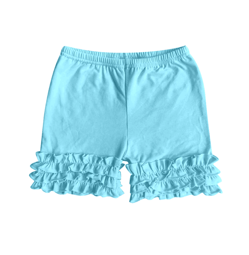 Deadline March 23 Aqua cotton kids girls icing ruffle shorts