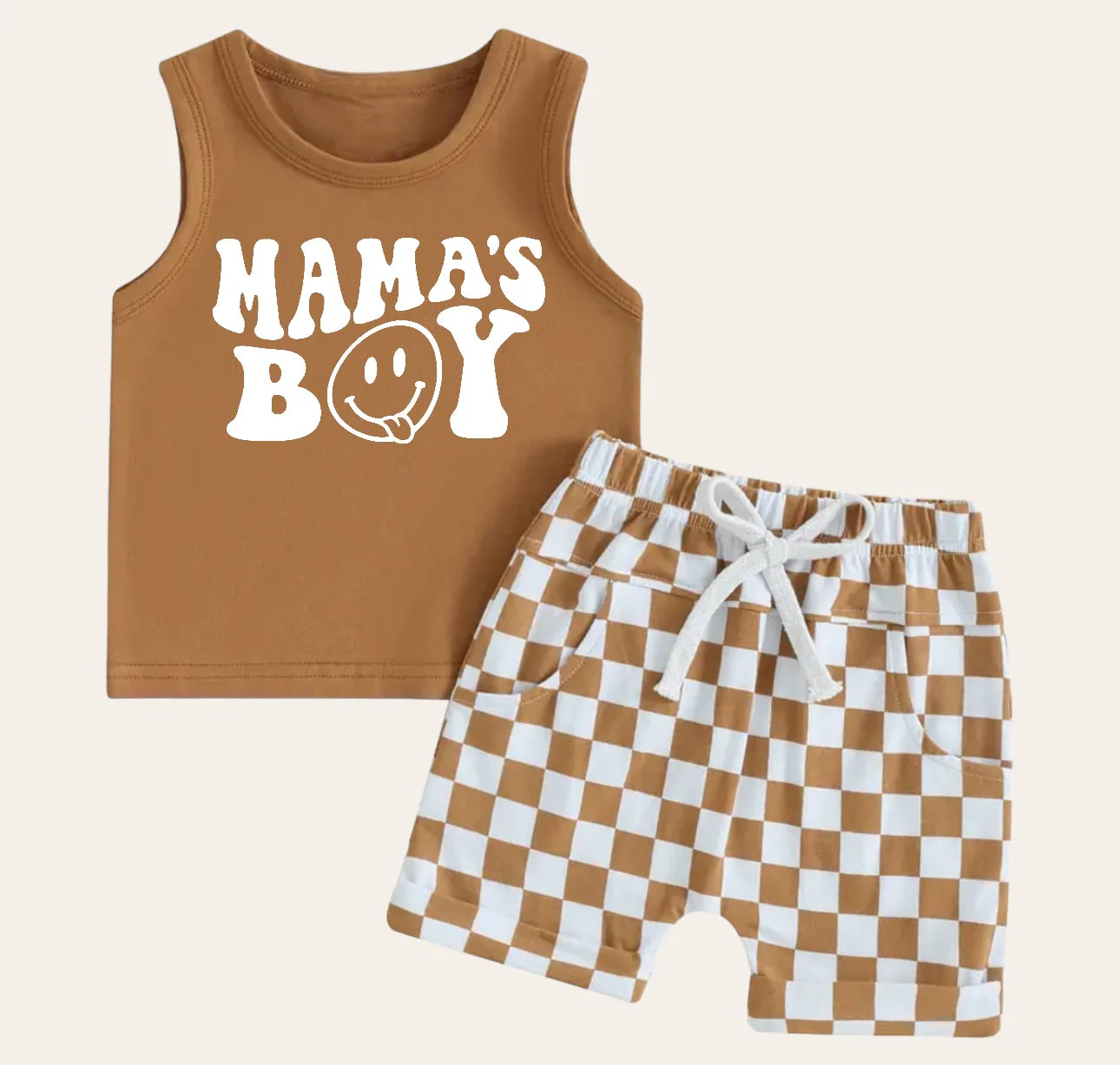 Deadline March 30 brown mama's boy plaid shorts outfits
