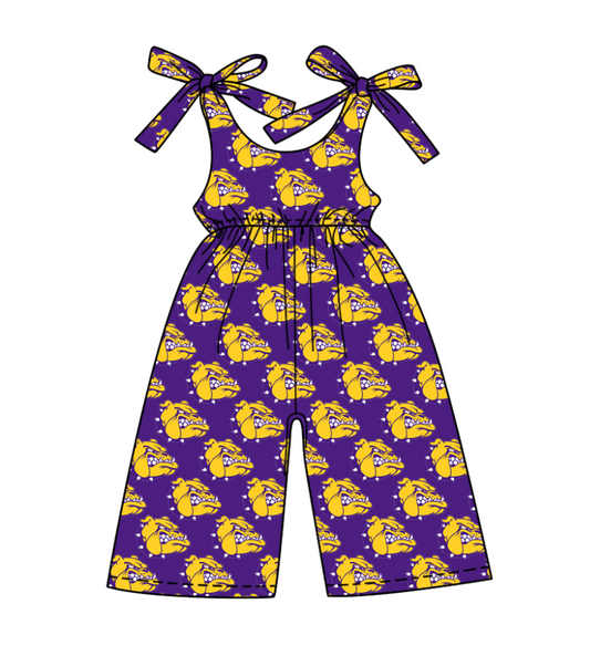 Deadline June 24 purple straps kids girls team jumpsuit