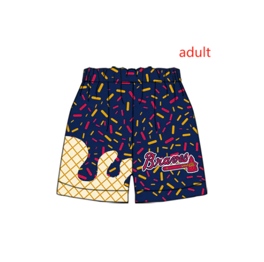 Deadline July 10 2025 brave ice cream sprinkle adult men team shorts