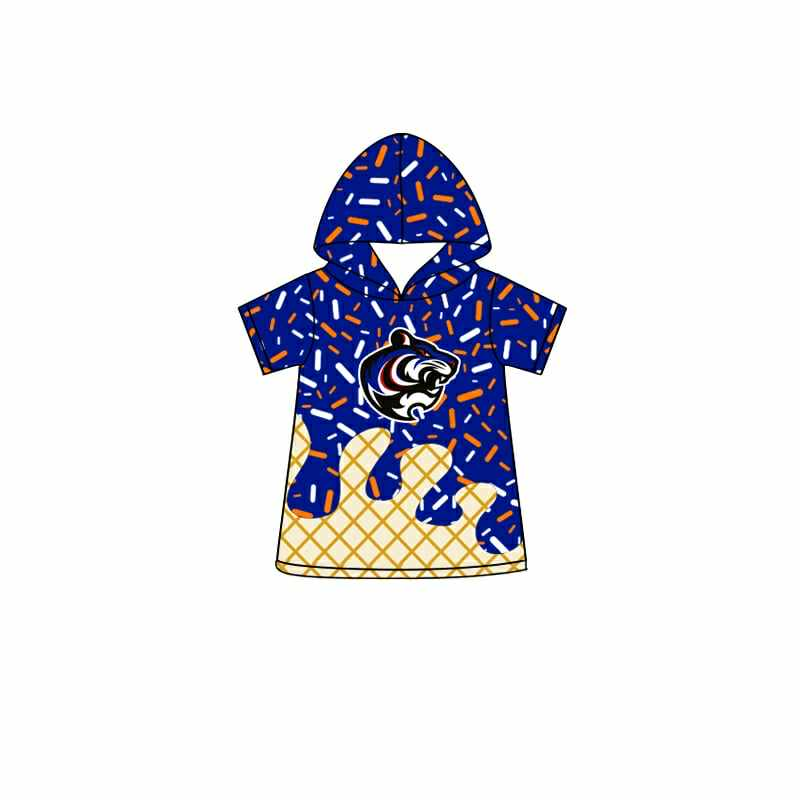 Deadline July 11 2025 short sleeves blue ice cream sprinkle kids team hoodie