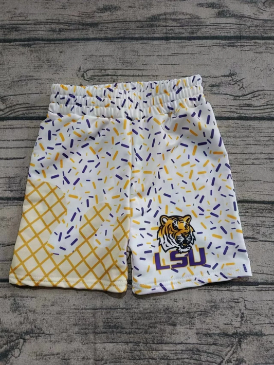 Deadline July 11 2025 tiger white ice cream sprinkle boys summer team shorts