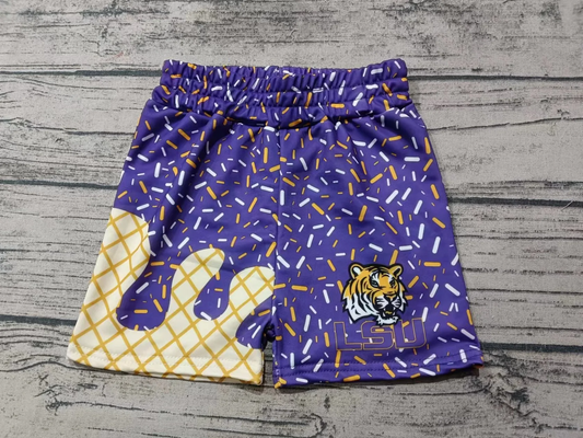 Deadline July 11 2025 tiger purple ice cream sprinkle boys summer team shorts