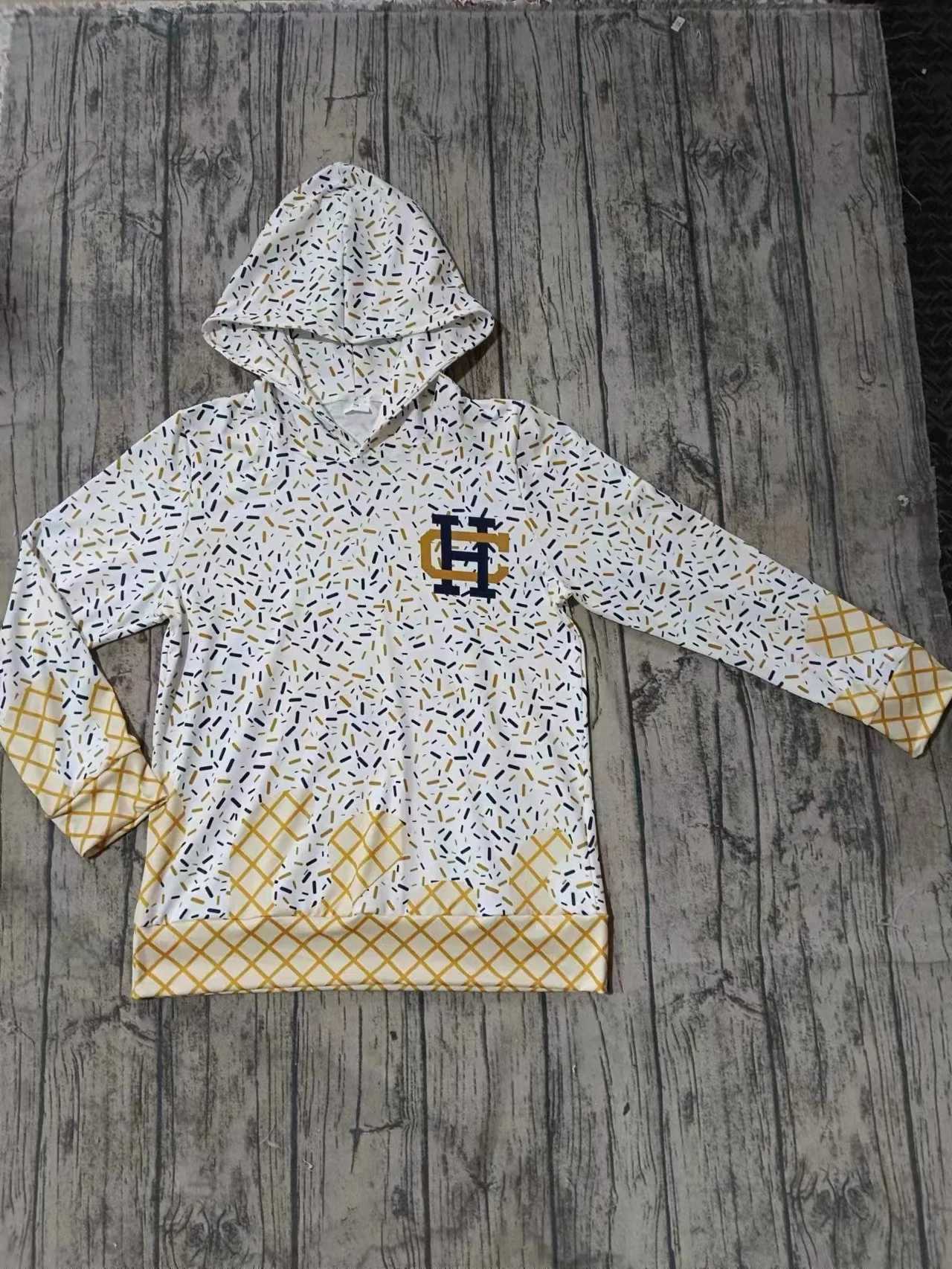 Deadline July 13 2025 white ice cream sprinkle kids team hoodie