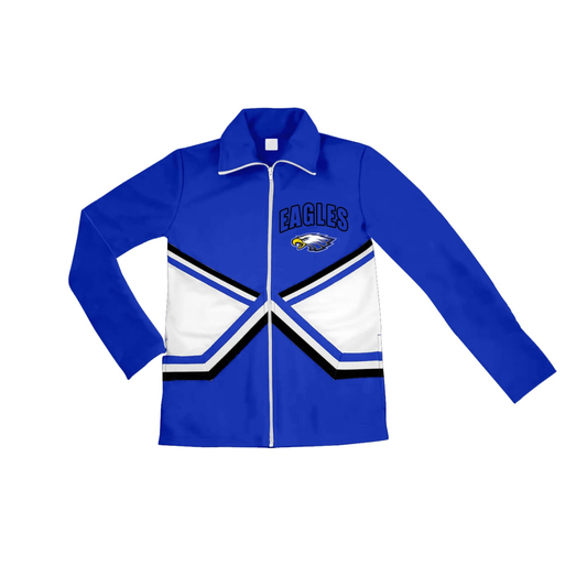 Deadline July 15 2025 long sleeves blue kids team zipper jacket shirt