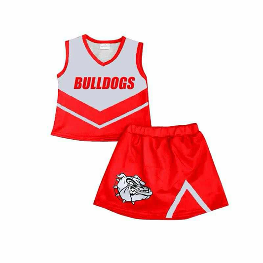 Deadline July 24 2025 red sleeveless dog top skirt girls team outfits
