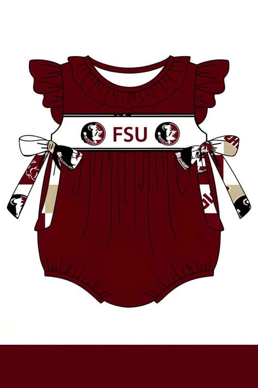 Deadline Aug 5 2025 Flutter sleeves F S U baby girls team romper