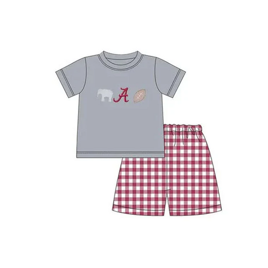 Deadline Aug 5 2025 elephant A top plaid shorts boys team outfits