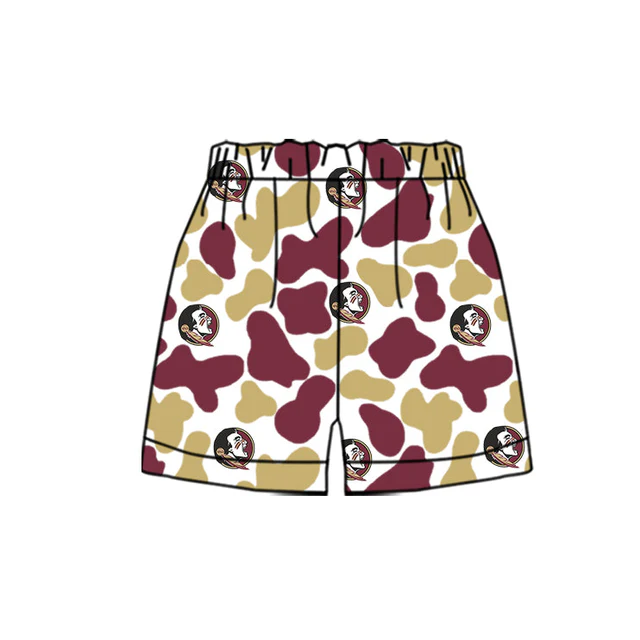 Deadline Aug 5 2025 F S U camo boys summer team shorts
