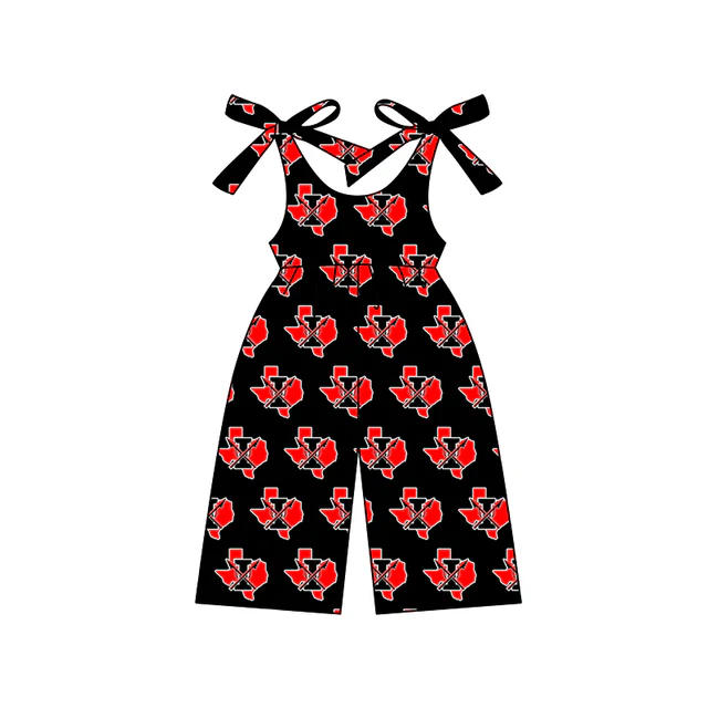 Deadline Aug 5 2025 red I straps kids girls team jumpsuit