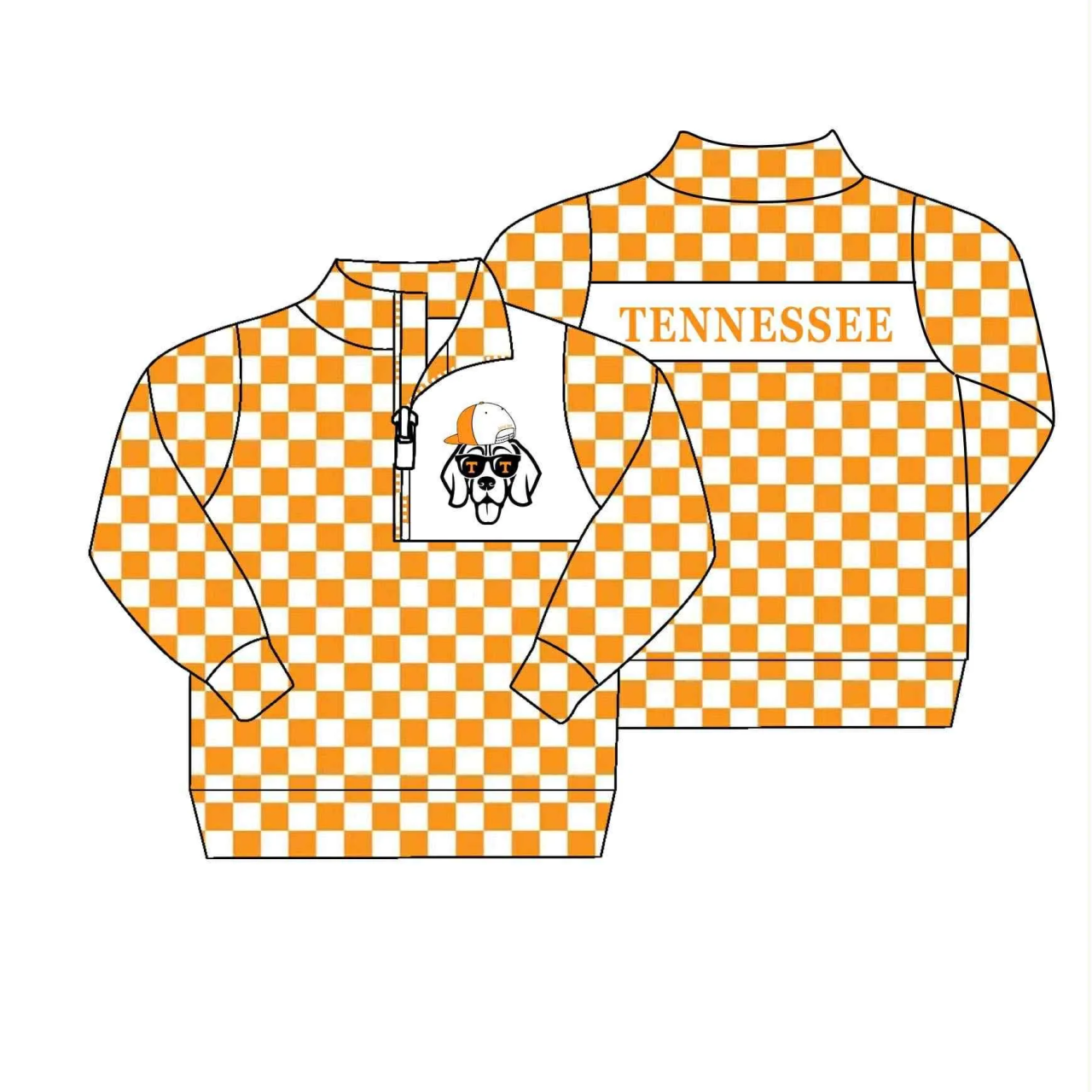 Deadline Aug 5 2025 long sleeves yellow plaid dog boys team pullover