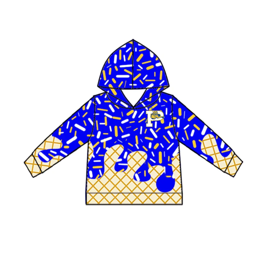 Deadline Aug 24 2025 blue ice cream sprinkle kids team hoodie