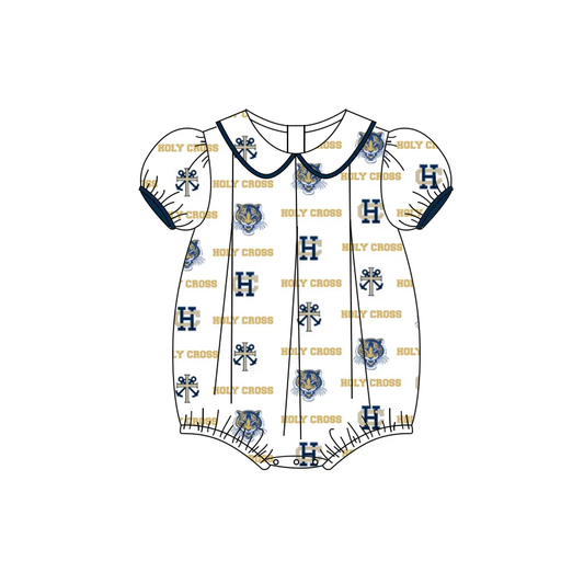 Deadline Aug 24 2025 short sleeves H C baby girls team romper