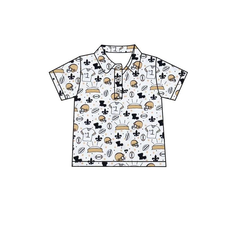 Deadline Aug 24 2025 short sleeves football baby boys team polo shirt