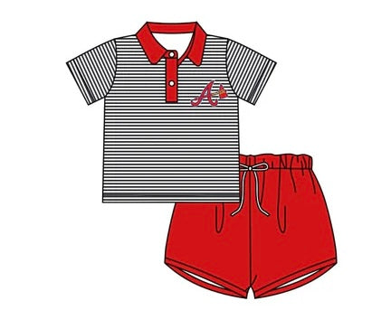Deadline Spet 2 2025 stripe brave top shorts kids boys team clothes