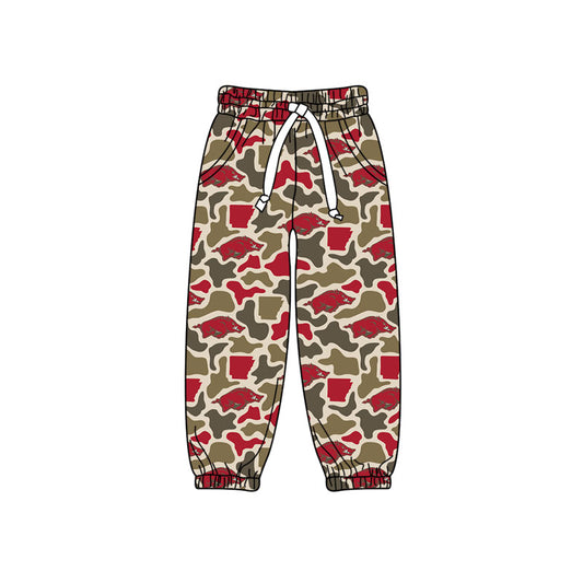 MOQ 5 pcs A camo kids boys team pants