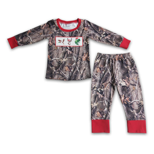 Camo Christmas boy pajamas