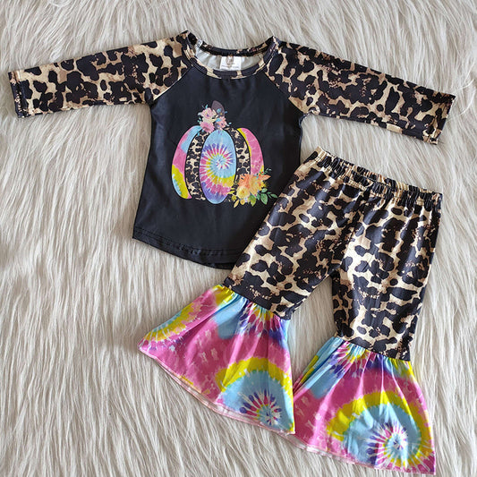 Girl Tie Dye Pumpkin Outfit