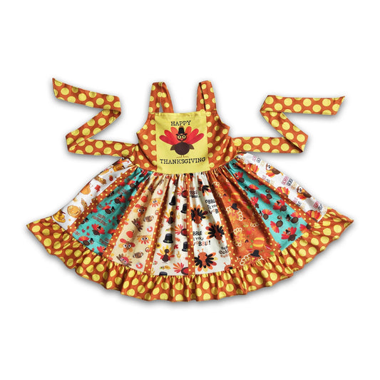 Girl Turkey Patchwork Dress