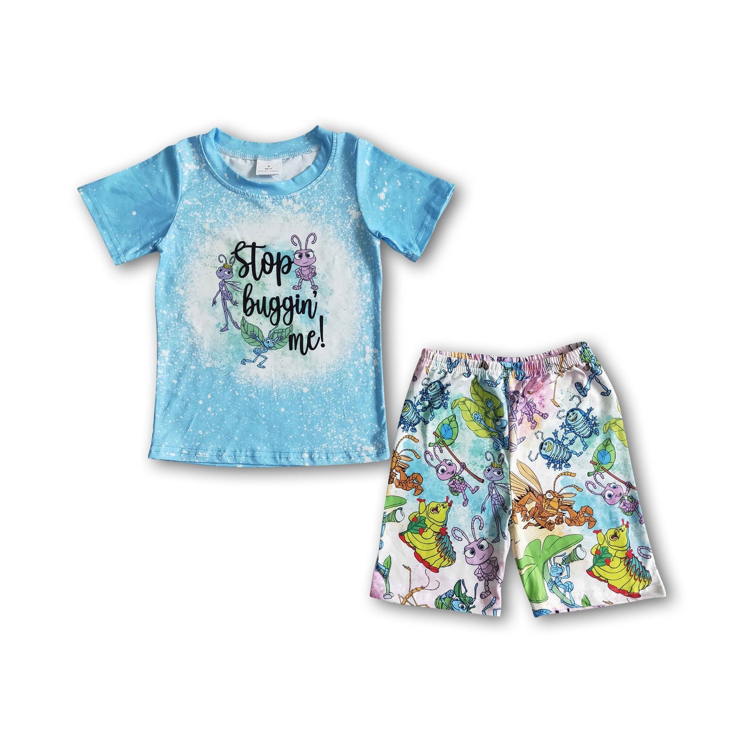 Stop buggin' me shirt shorts boy summer clothes