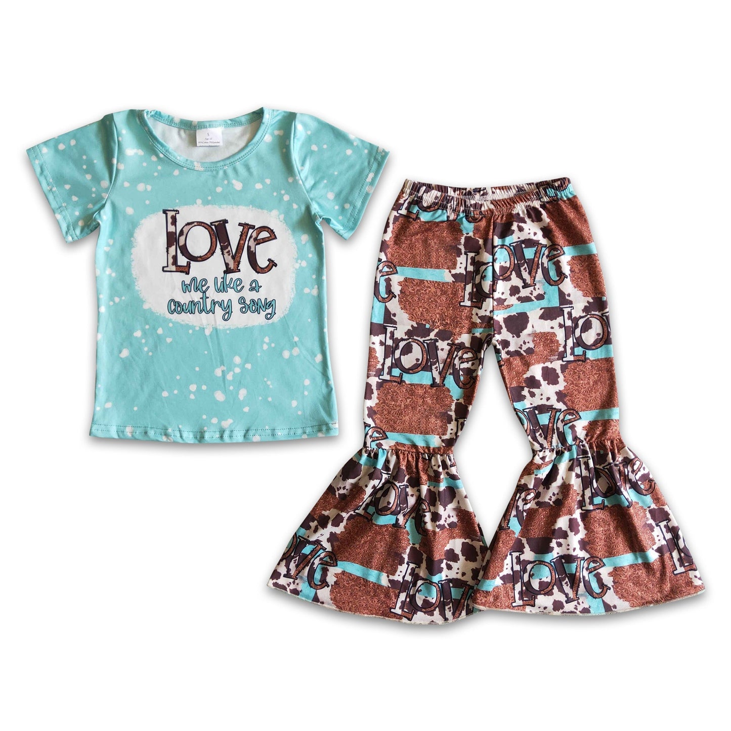 Love me like a country song girls boutique clothing