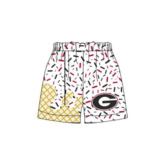 Deadline Jan 27 red sprinkle G kids boys summer team shorts