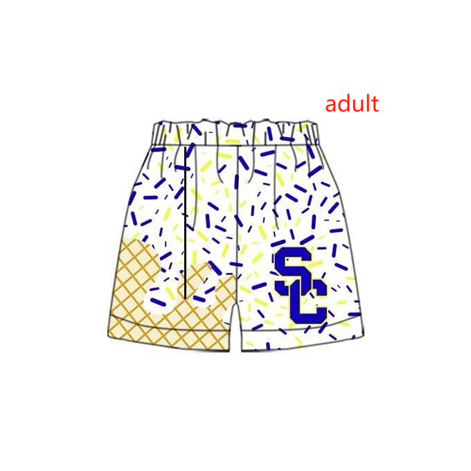 Deadline Jan 27 blue sprinkle S C adult men team shorts