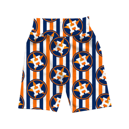 MOQ 3 H stripe kids team shorts