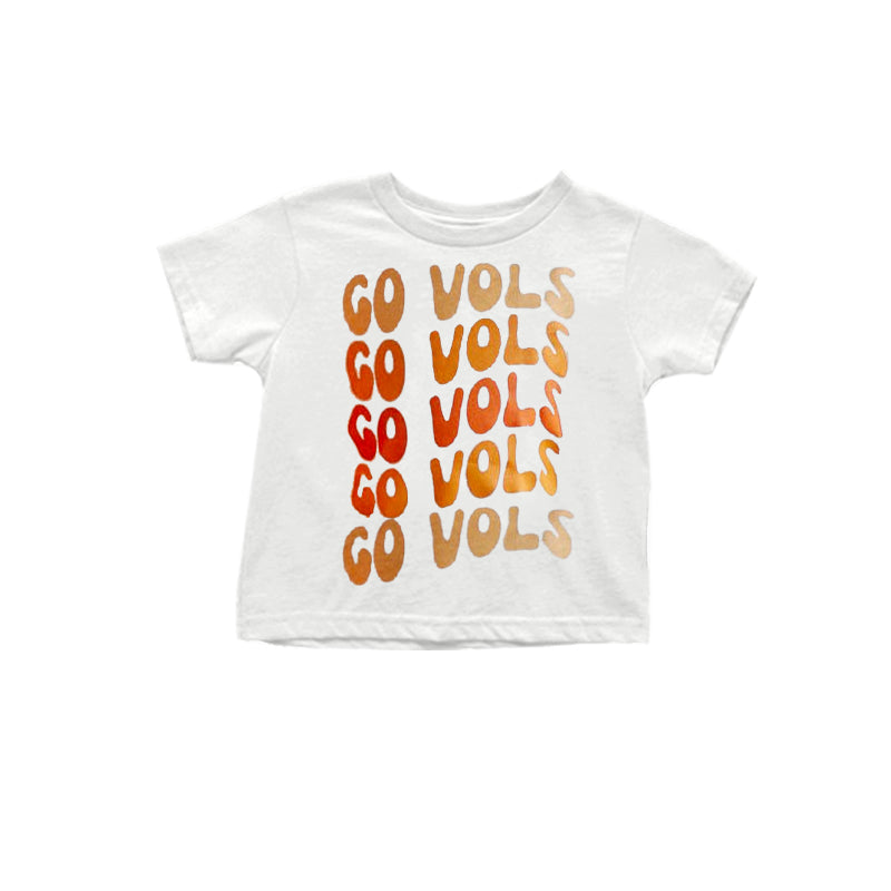 MOQ 3 pcs short sleeves letters T kids team shirt