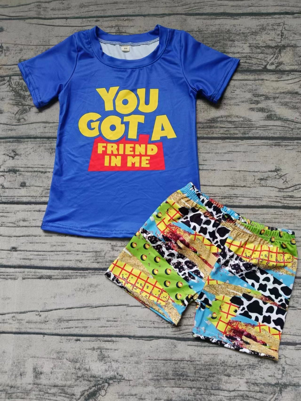 MOQ 3 pcs you got a friend in me kids boys clothing
