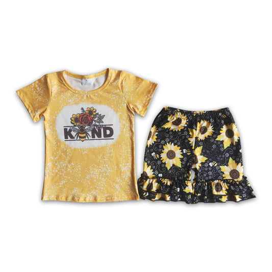 Girl Bee Sunflowers Outfits