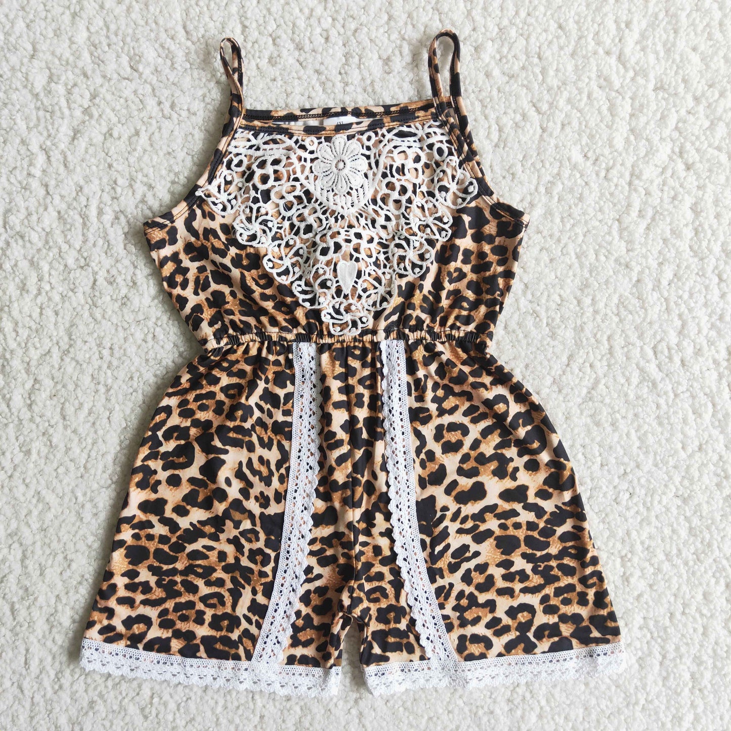 Girl Leopard Jumpsuit