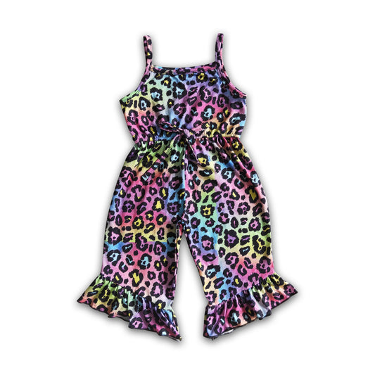 Girl  Leopard Jumpsuit