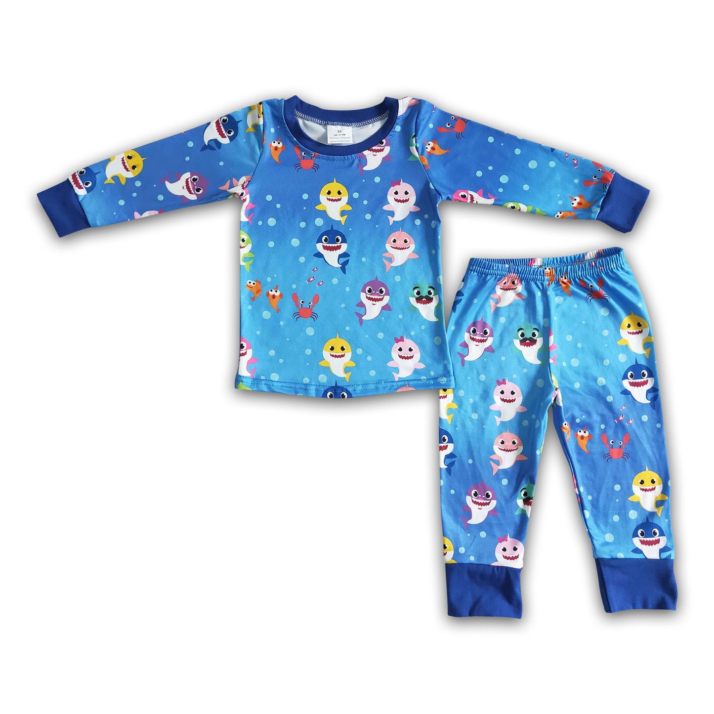 Long sleeve sleepwear boy pajamas