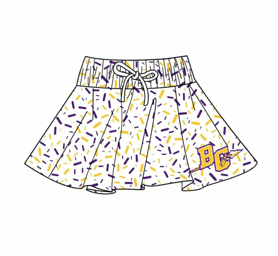Deadline Aug 8 2025 B C ice cream kids girls team skirt
