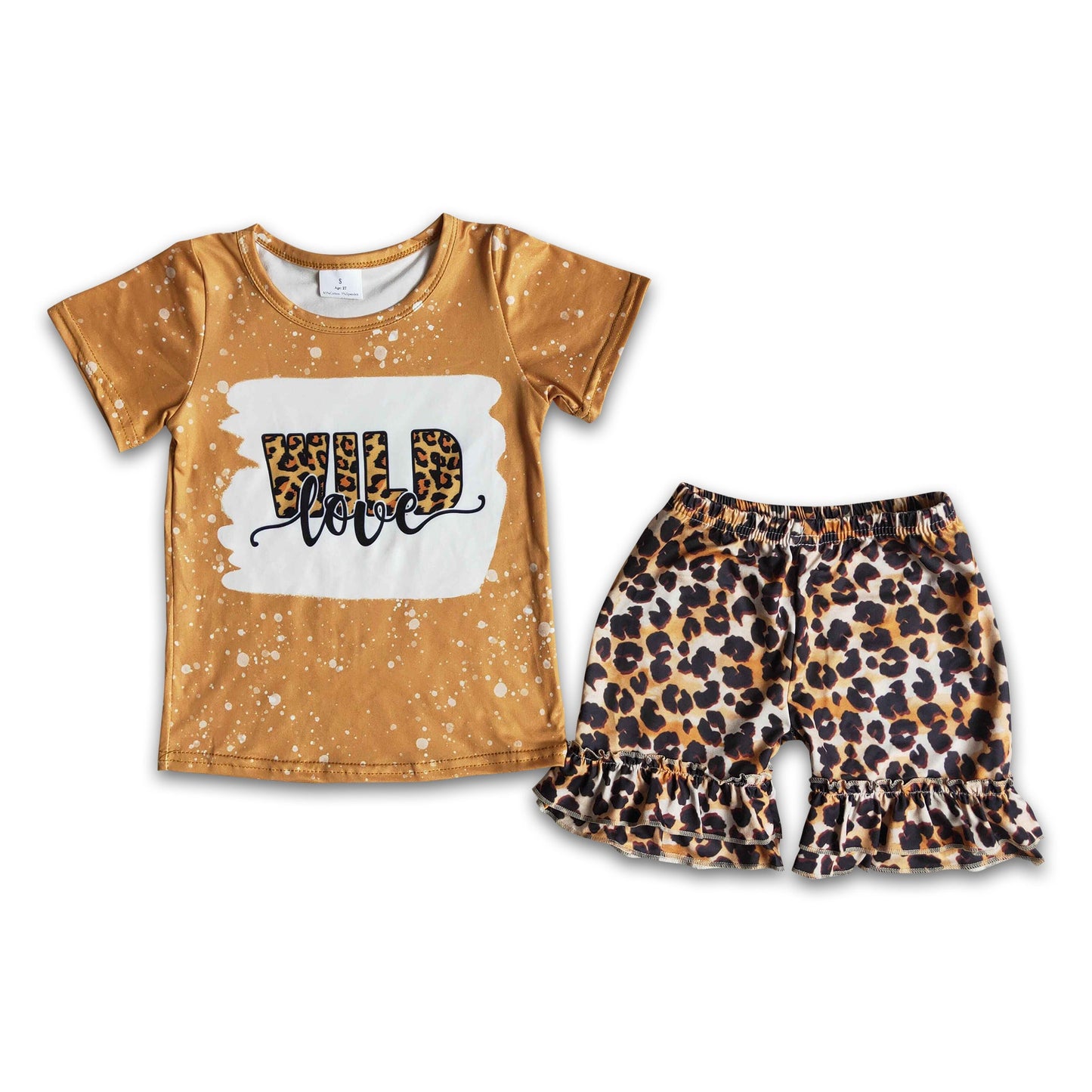 Wild shirt leopard girls summer clothing