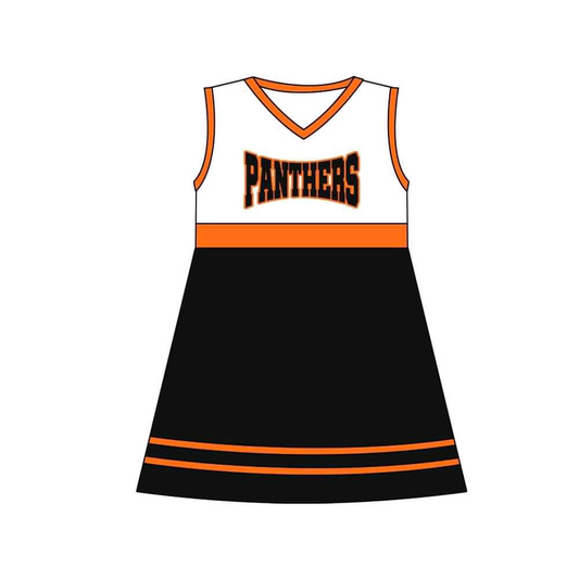 Deadline March 4 Orange sleeveless kids girls team dresses