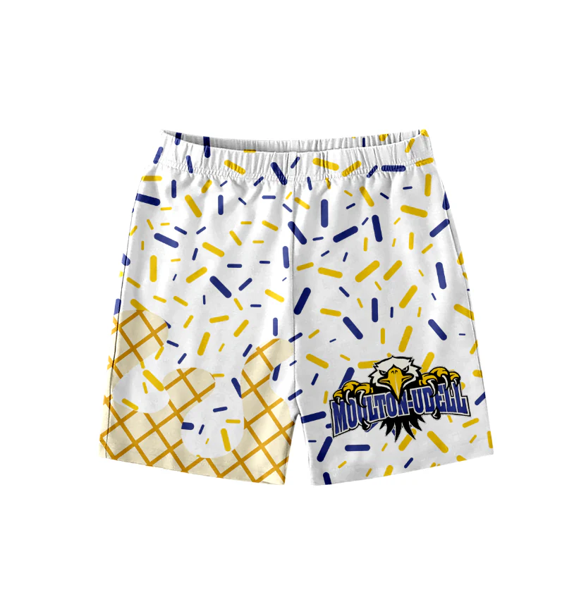Deadline June 12 yellow blue sprinkle adult men team shorts