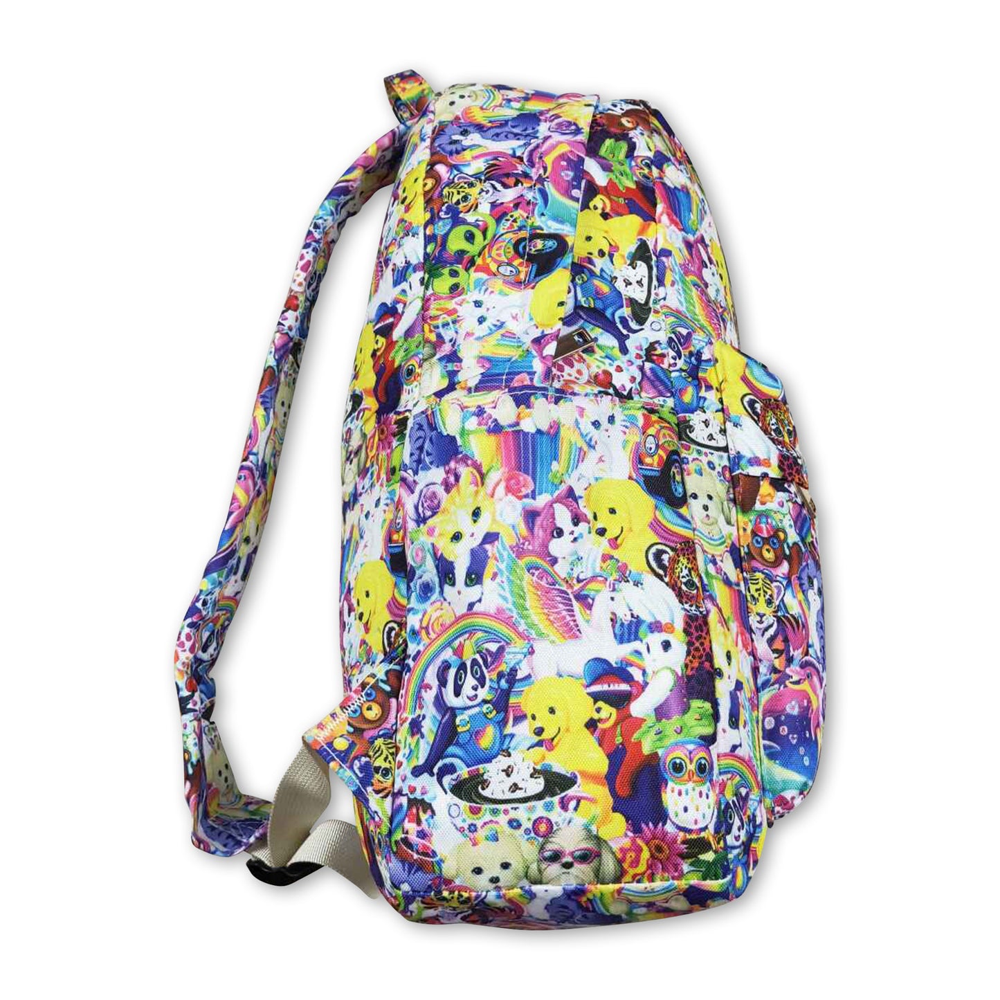 Colorful tiger kids girls back to school bags