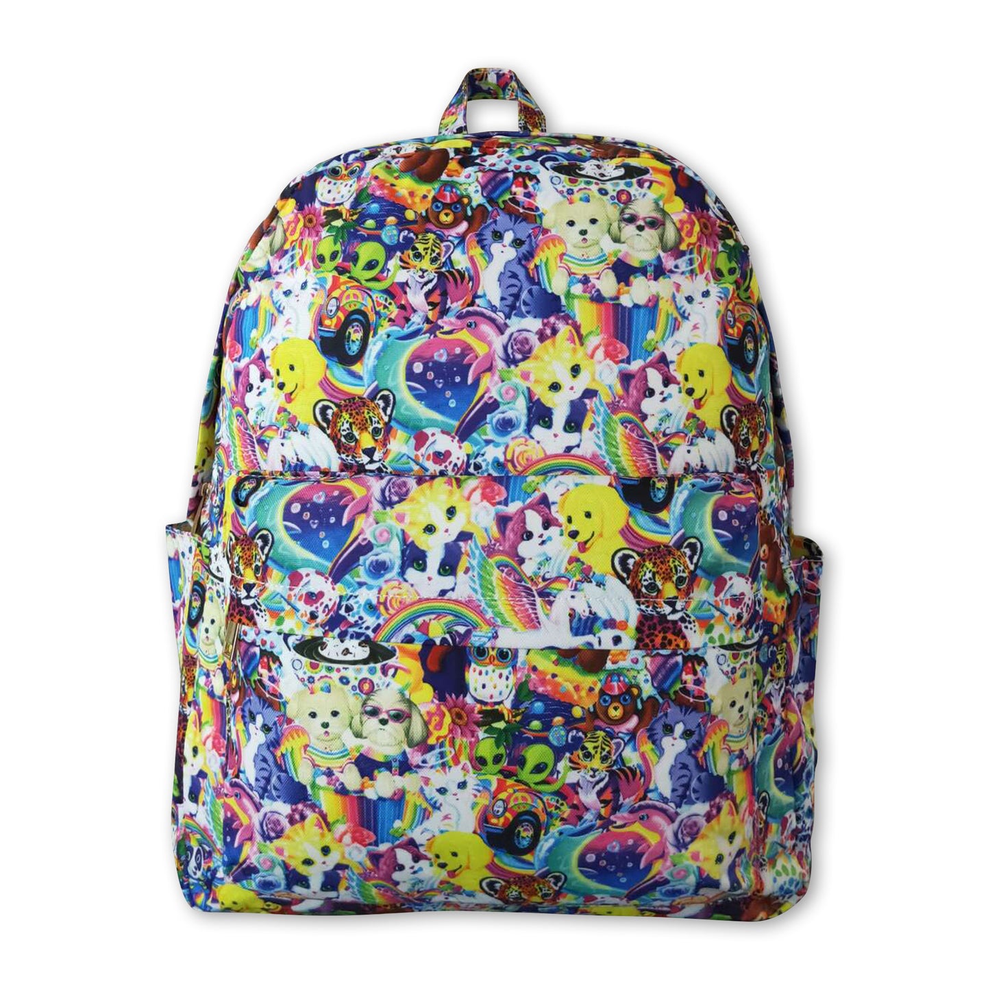 Colorful tiger kids girls back to school bags