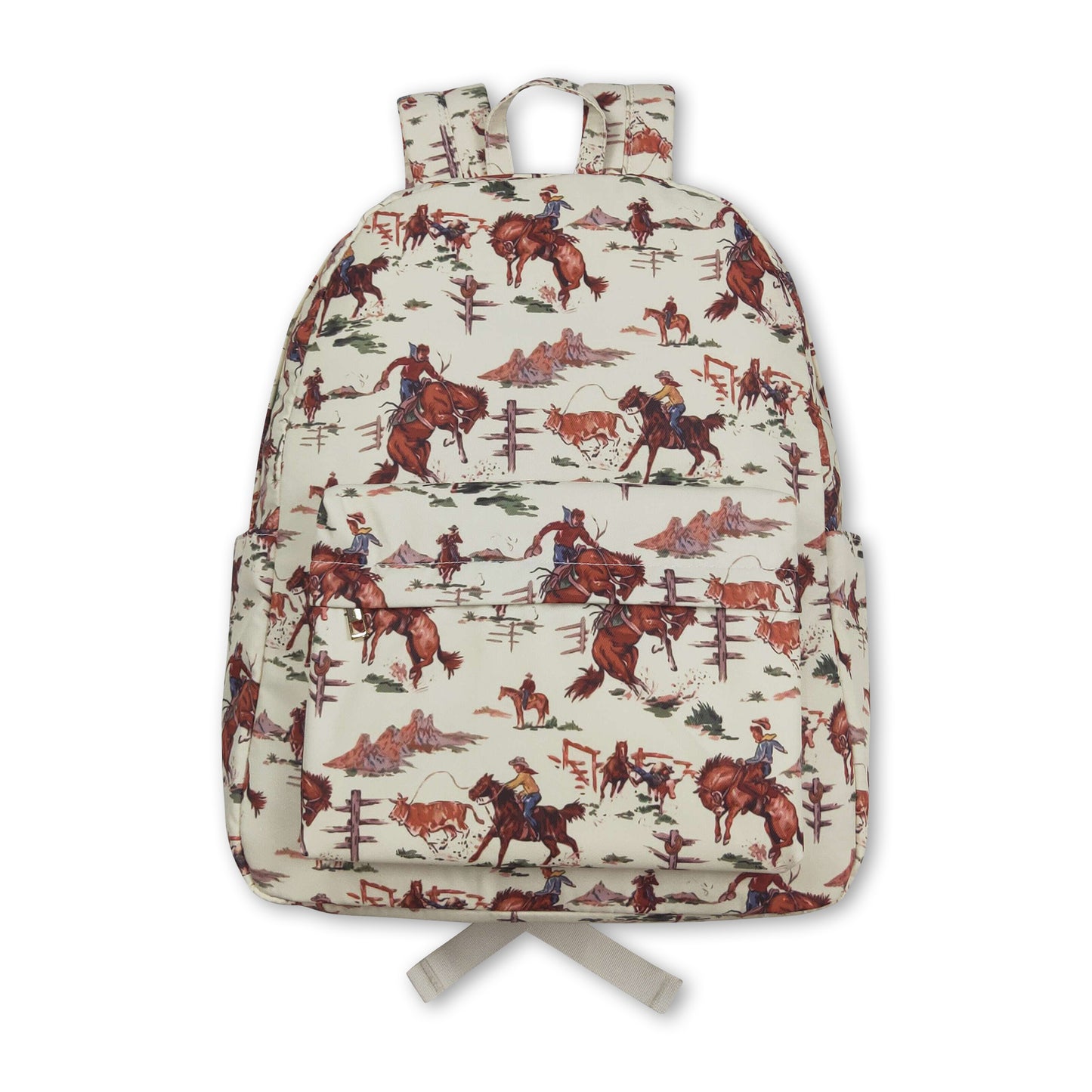 Horse rodeo kids western back to school backpack