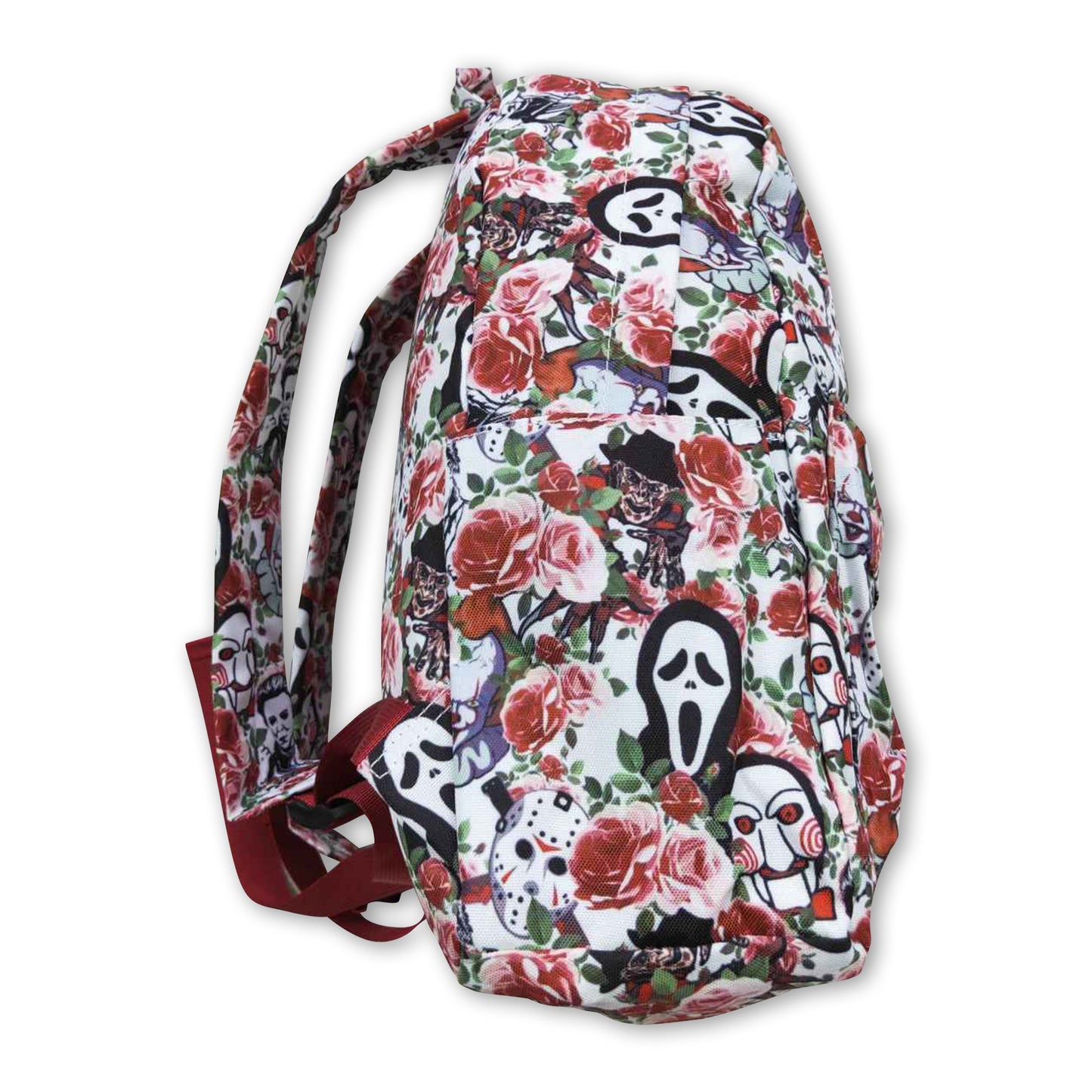 Scream floral kids Halloween back to school backpack