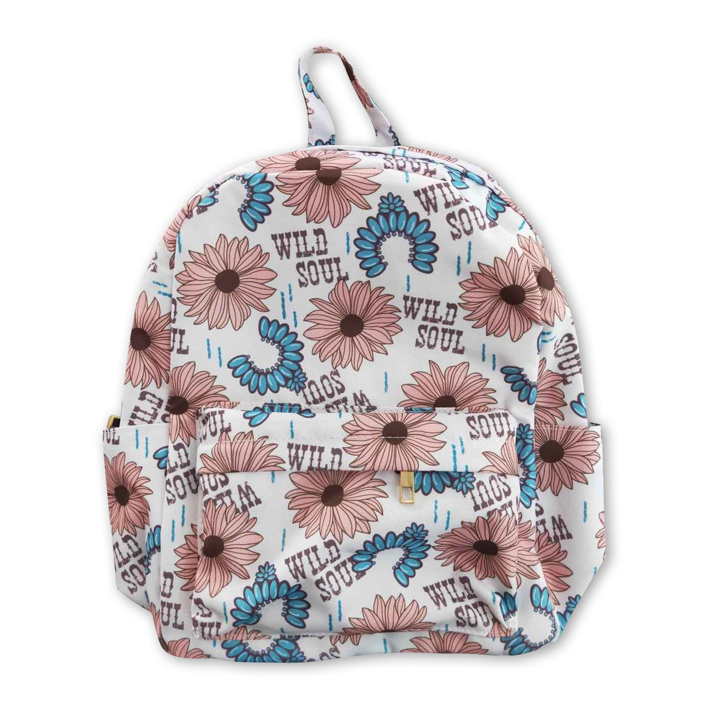 Wild soul turquoise flower kids girls western backpack