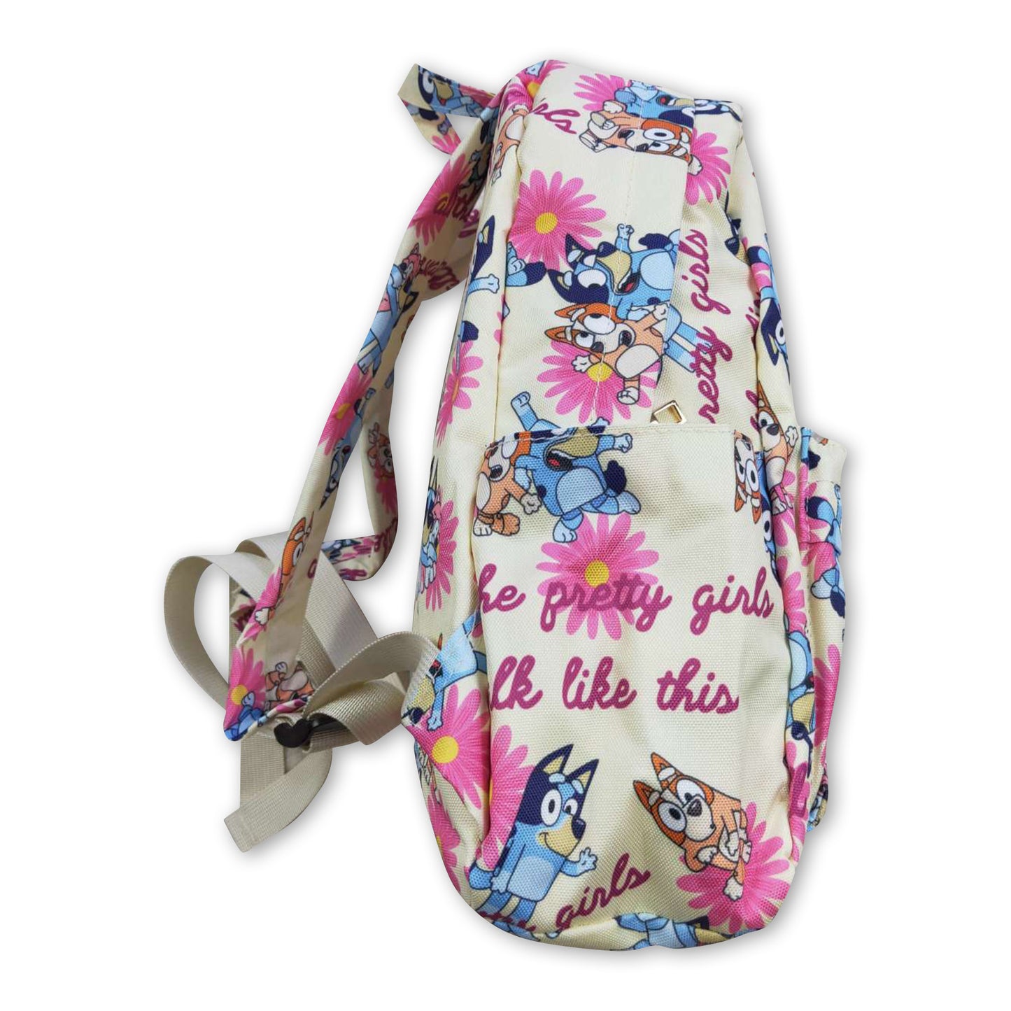 Dogs floral kids girls backpack