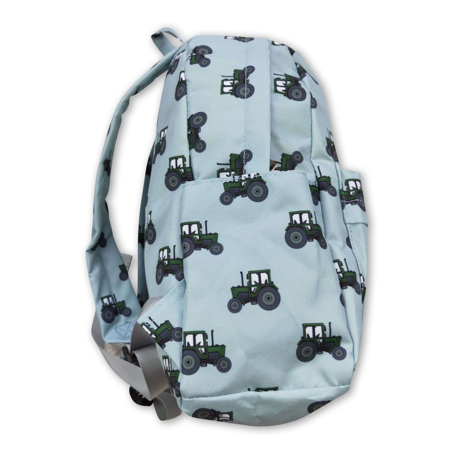 Green tractor kids boy farm backpack